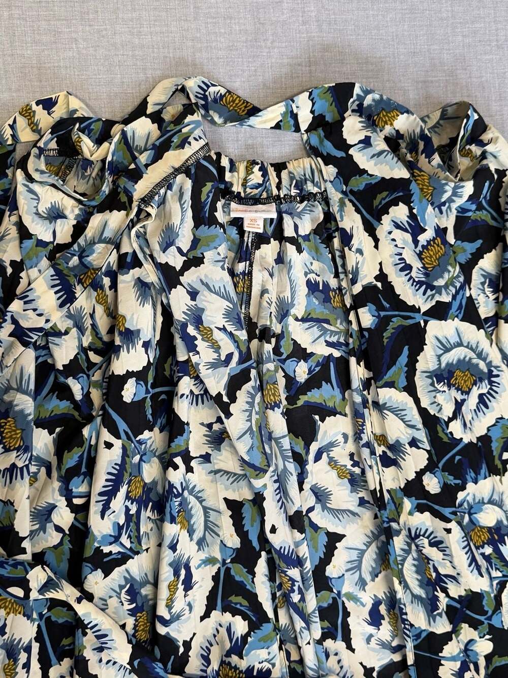 LuLaRoe Floral Pleated Midi Skirt - Picture 2 of 3